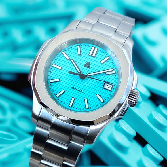 Hibachi Naut - Silver - Tiffany Blue Textured Dial - Limited Edition (Pre-order)