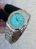 Hibachi Naut - Silver - Tiffany Blue Textured Dial - Limited Edition (Pre-order)